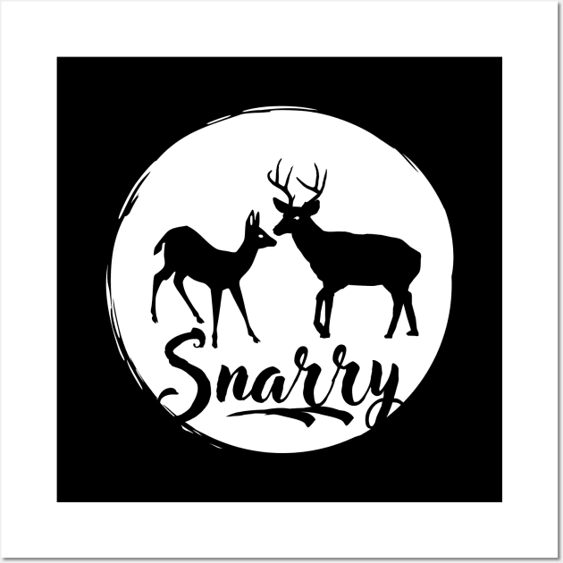 Snarry, stag and doe design Wall Art by fangirl-moment